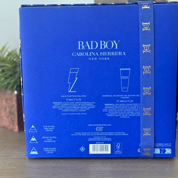 Bad Boy 1.7 oz and a Shower Gel (3.4 Oz) Gift Set For Men - Picture 2 of 4